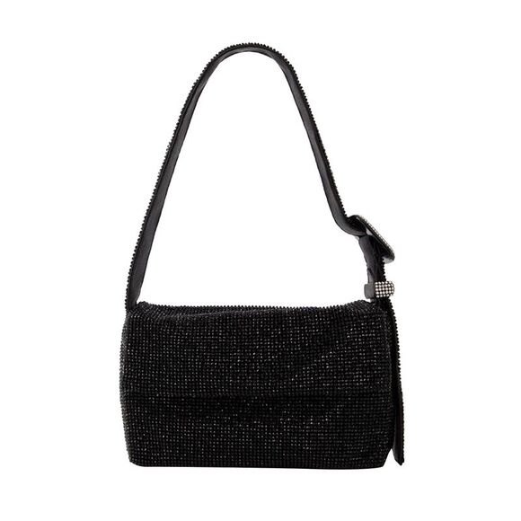 Benedetta Bruzziches Handbags - Benedetta Bruzziches Cristalli Shoulder Bag Crystals Women black Shoulder Bags